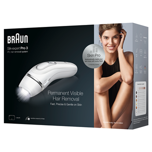 Braun Silk-expert Pro 3 IPL, valge - Fotoepilaator