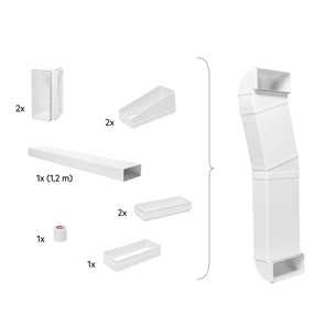 AEG/Electrolux - Half Piping kit for extractor hob M2CKCF01