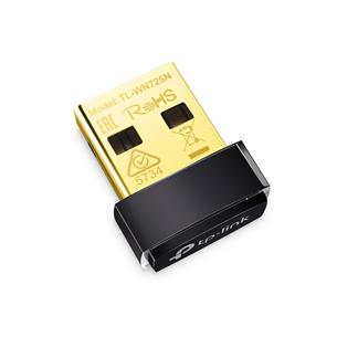 TP-Link TL-WN725N, черный - USB WiFi-адаптер