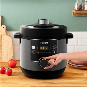 Tefal Turbo Cuisine & Fry, 1200 W, must - Multi- ja survekeetja