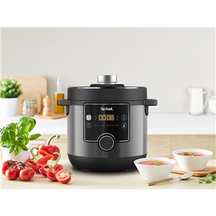 Tefal Turbo Cuisine & Fry, 1200 W, must - Multi- ja survekeetja