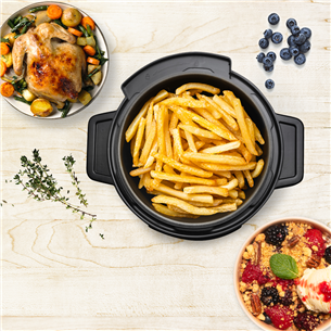 Tefal Turbo Cuisine & Fry, 1200 W, must - Multi- ja survekeetja