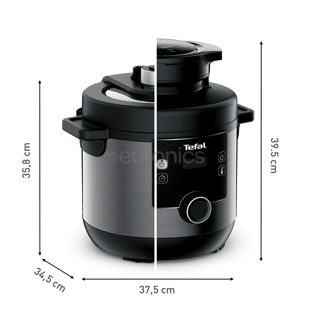 Tefal Turbo Cuisine & Fry, 1200 W, black - Pressure cooker