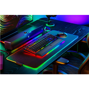 Razer BlackWidow V4 Pro, Green Switch, mehaaniline, SWE, must - Klaviatuur