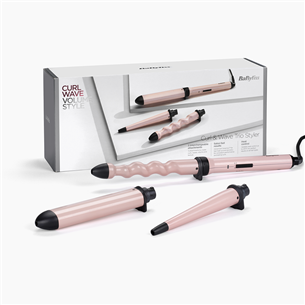 BaByliss Curl & Wave, interchangeable accessories, rose - Multi styler