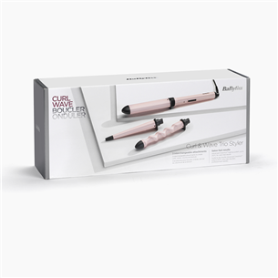 Babyliss Curl & Wave, vahetatavad otsikud, roosa - Lokitangid