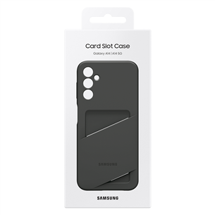 Samsung Card Slot Cover, Galaxy A14, kaarditaskuga, must - Ümbris