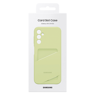 Samsung Card Slot Cover, Galaxy A14, kaarditaskuga, heleroheline - Ümbris