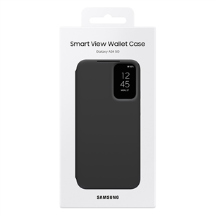 Samsung Smart View Wallet, Galaxy A34, black - Cover