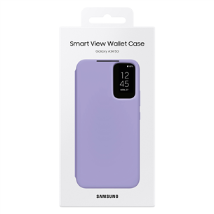 Samsung Smart View Wallet, Galaxy A34, lilac - Cover