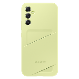 Samsung Card Slot Cover, Galaxy A34, с карманом для карты, светло-зеленый - Чехол