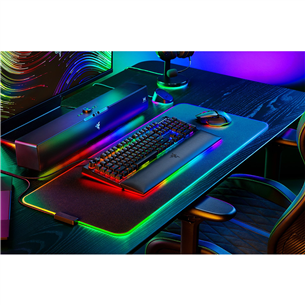 Razer BlackWidow V4 Pro, Green Switch, mechanical, US, black - Keyboard