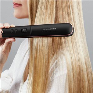 Rowenta Express Shine Papaya, black - Straightener