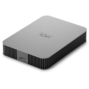 LaCie Mobile Drive, USB-C, 5 TB, gray - External hard drive STLP5000400