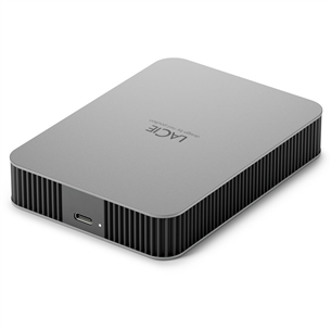 LaCie Mobile Drive, USB-C, 5 TB, hall - Väline kõvaketas STLP5000400