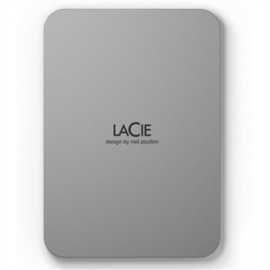 LaCie Mobile Drive, USB-C, 5 TB, hall - Väline kõvaketas