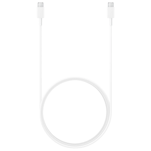 Samsung, USB-C - USB-C, 3 A, 1.8 m, white - Cable