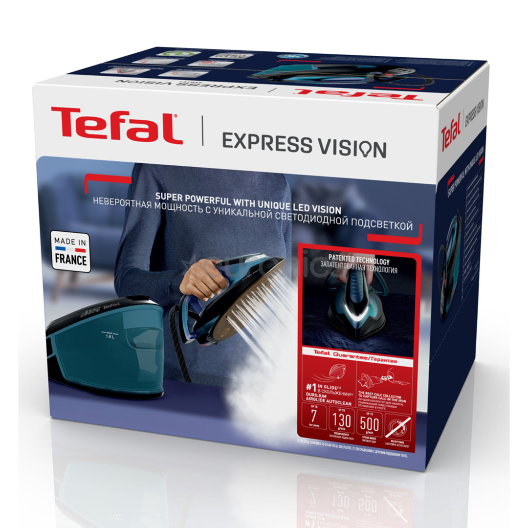 Tefal Express Vision, 2800 W, blue - Steam Generator