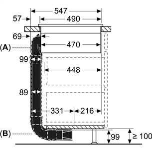 Bosch, 60 cm - Recirculation kit