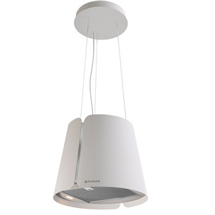 Faber BEAT WH MATT F45, 740 м³/ч, белый - Островная вытяжка