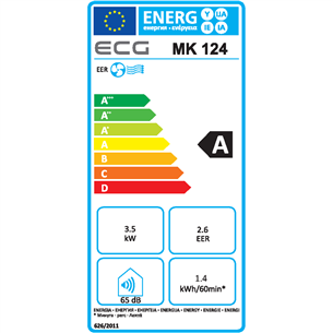 ECG, 3250 W, valge - Portatiivne konditsioneer