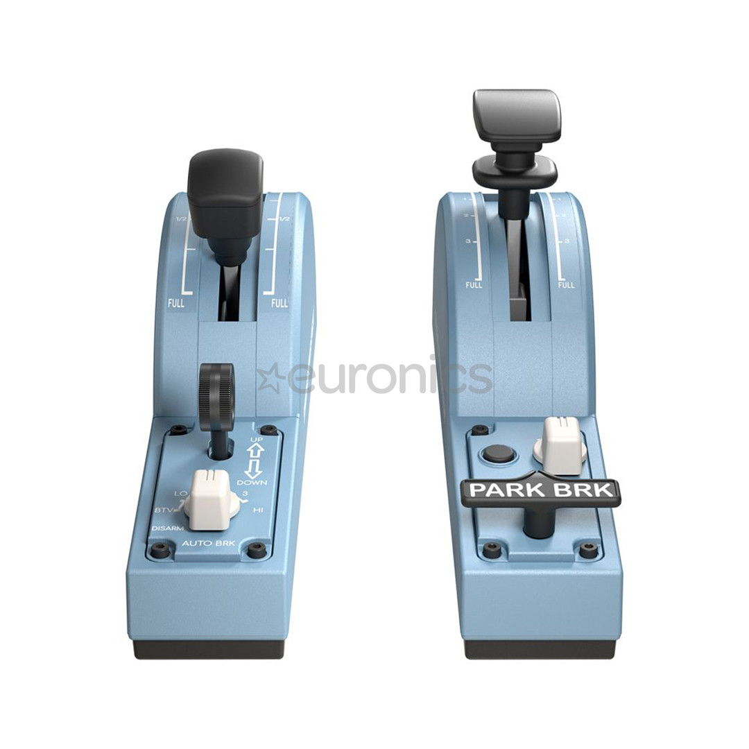 Thrustmaster TCA Quadrant Add-on Airbus Edition, синий - Блок рычагов для симулятора 3362932915683