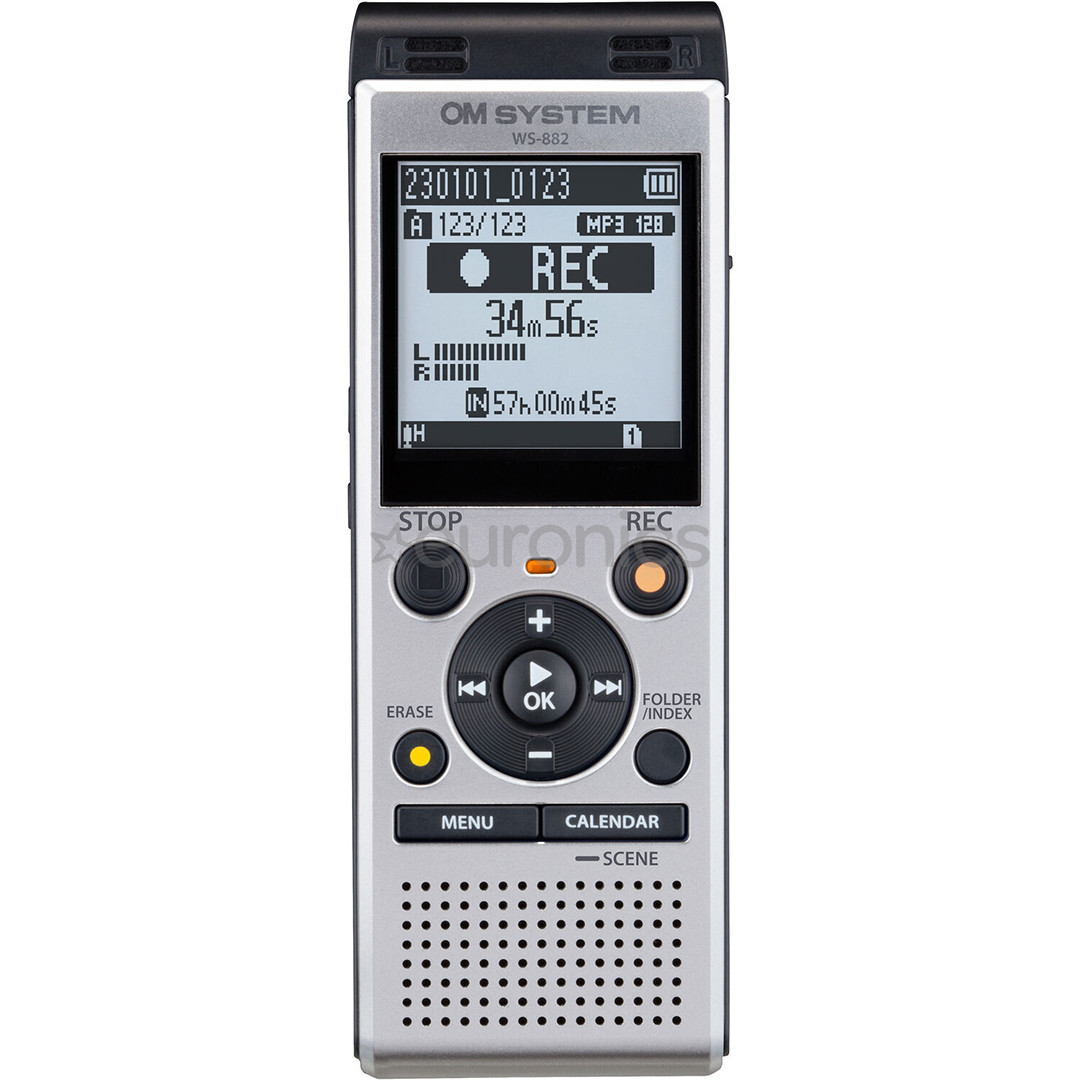 Olympus WS-882, 4 GB, hõbedane - Diktofon