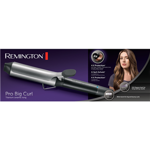 Remington Pro Big Curl, 38 mm, 140-210 °C, must - Lokitangid