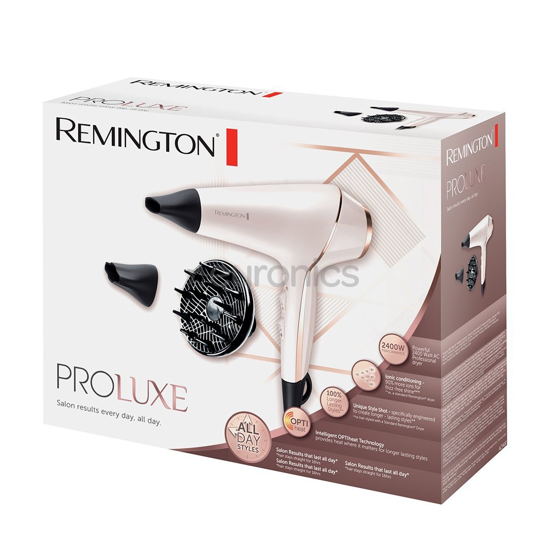 Remington ProLuxe, 2400 W, pärlvalge - Föön