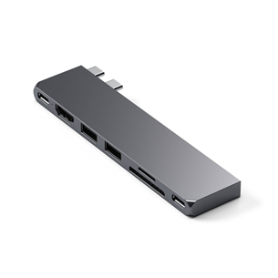 Satechi Pro Hub Slim, серый космос - USB-хаб