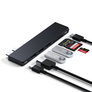 Satechi Pro Hub Slim, midnight - USB hub