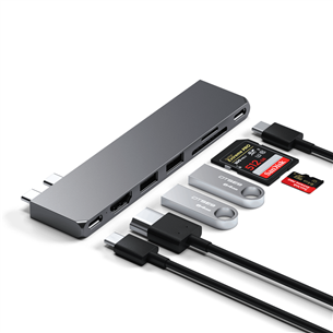 Satechi Pro Hub Slim, space gray - USB hub