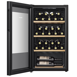 Hisense, capacity: up to 30 bottles, black - Wine cooler