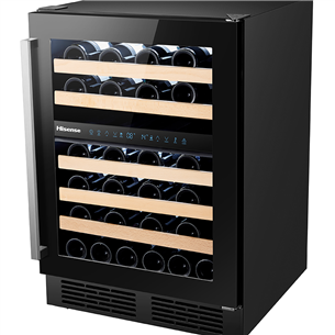 Hisense, capacity: up to 46 bottles, black - Wine cooler