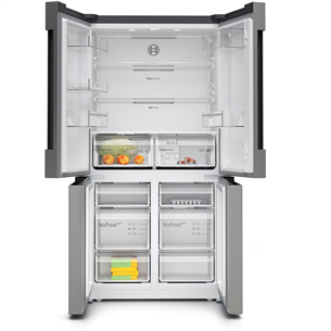 Bosch Seeria 4, No Frost, 605 L, 183 cm, roostevaba teras - SBS-Külmik