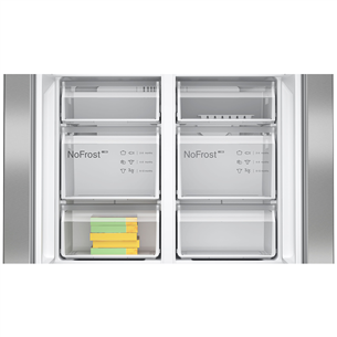 Bosch Seeria 4, No Frost, 605 L, 183 cm, roostevaba teras - SBS-Külmik