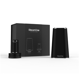 SteamOne, черный - Складной ручной отпариватель + устройство для удаления катышков EUFD80BGIFTSET