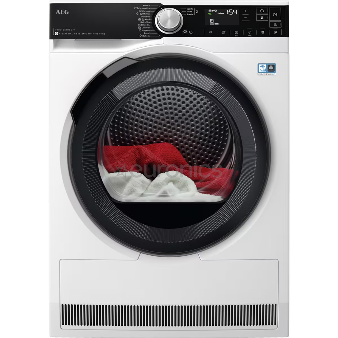 AEG, heat pump, 9 kg, depth 63,8 cm - Clothes dryer