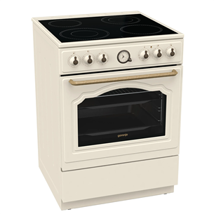 Gorenje, 11 functions, 71 L, width 60 cm, beige - Ceramic cooker