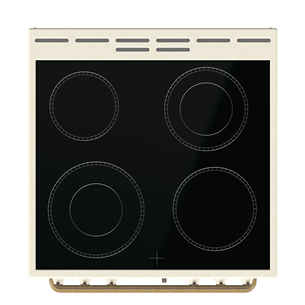 Gorenje, 11 functions, 71 L, width 60 cm, beige - Ceramic cooker