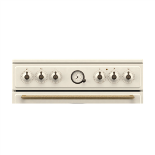 Gorenje, 11 functions, 71 L, width 60 cm, beige - Ceramic cooker