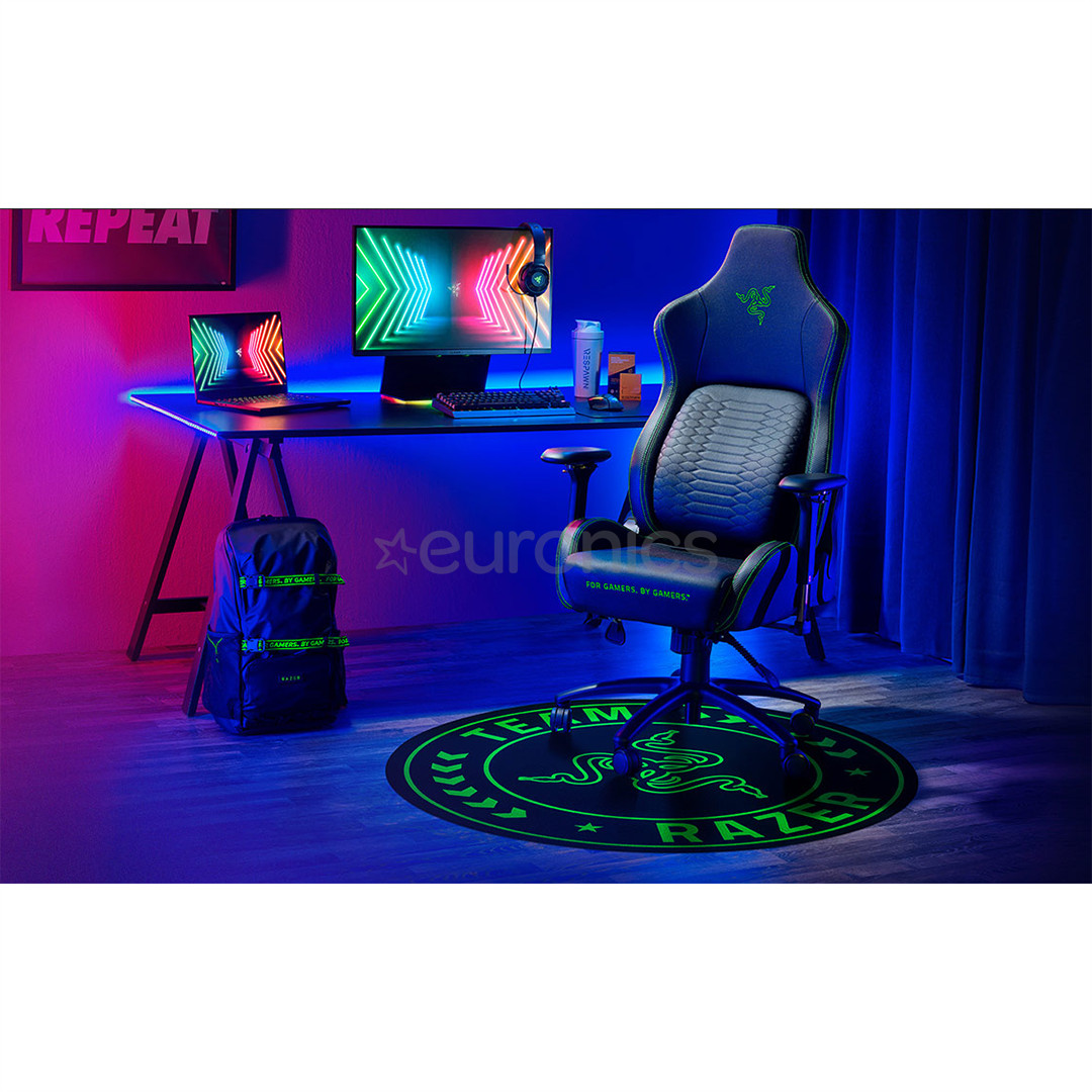 Razer Team Floor Mat, must/roheline - Põrandamatt