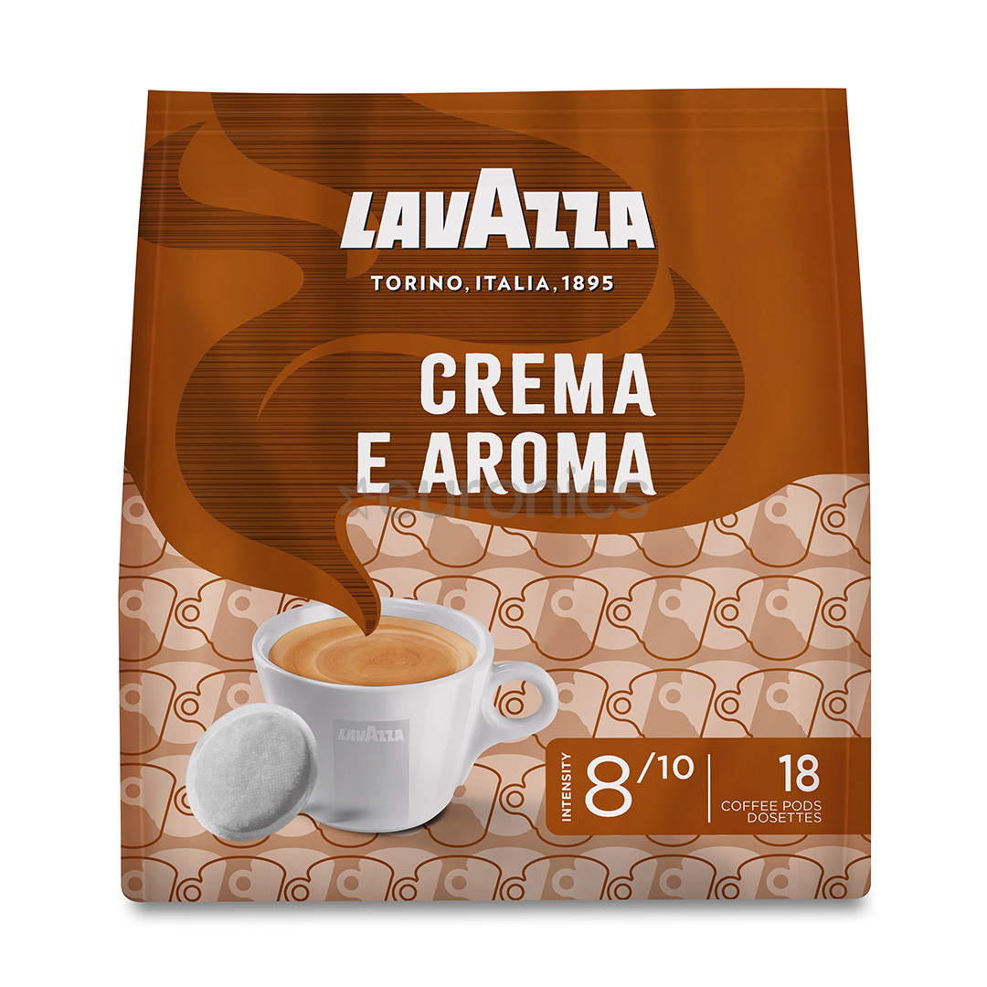Lavazza Crema E Aroma, 18 порций - Кофейные подушечки