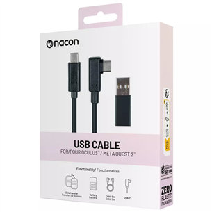 Nacon USB Cable for Oculus/Meta Quest 2, 5 m, black - USB cable