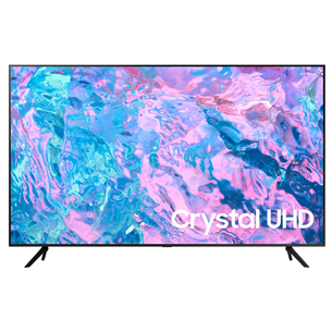 Samsung Crystal CU7000, 50'', Ultra HD, LED LCD, боковые ножки, черный - Телевизор