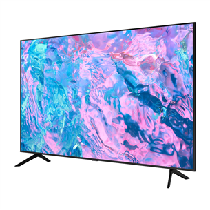 Samsung Crystal CU7000, 50'', Ultra HD, LED LCD, боковые ножки, черный - Телевизор