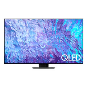 Samsung Q80C, 55", Ultra HD, QLED, серый - Телевизор