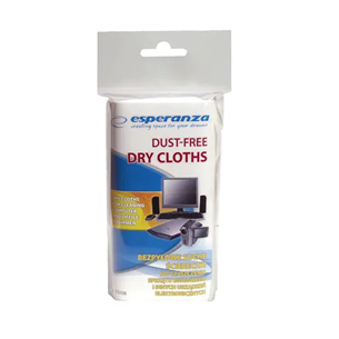 Esperanza ES108 Dust-Free Dry Cloths - Чистящие салфетки ES108
