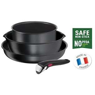 Tefal Ingenio Daily Chef, 4 предмета - Комплект кастрюль и сковородок + съемная ручка