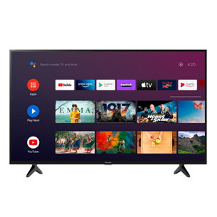 Panasonic LS500, 43'', Full HD, LED LCD, Android TV, jalad äärtes, must - Teler TX-43LS500E